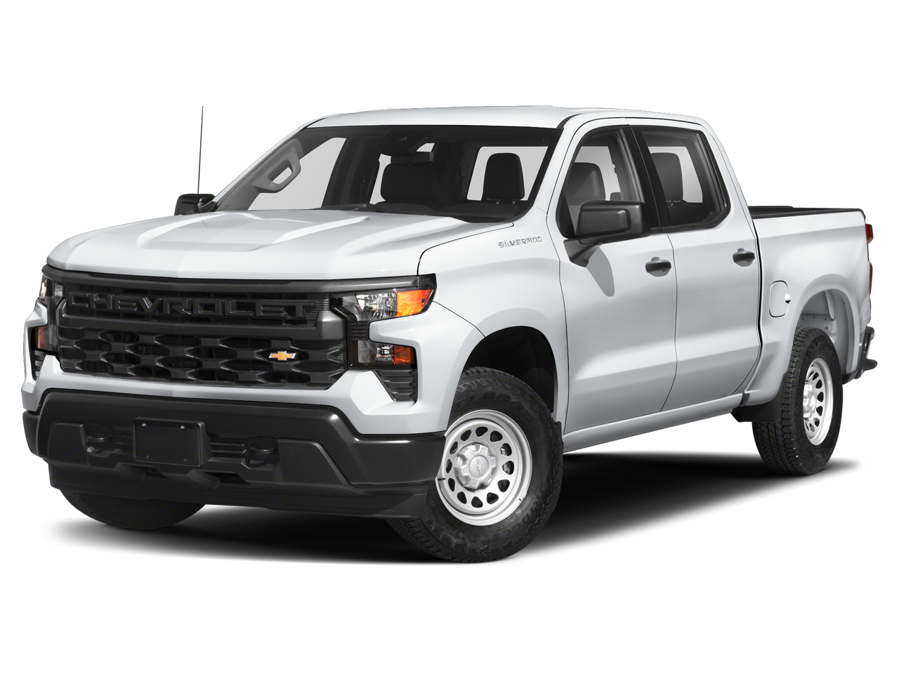 2022 Chevrolet Silverado 1500 LTZ in Summit White — front three-quarter view