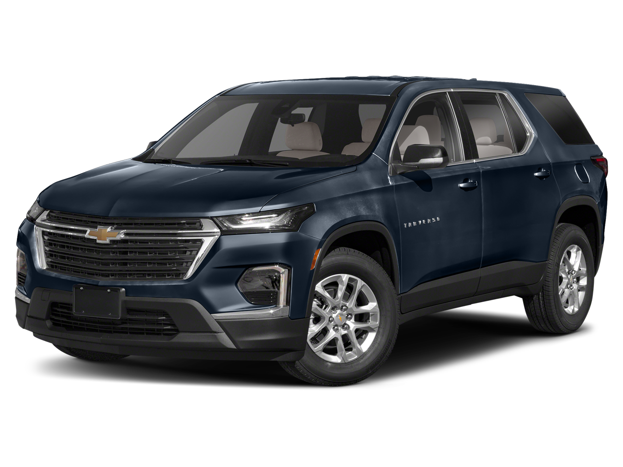 2023 Chevrolet Traverse LT Cloth in Northsky Blue Metallic — front three-quarter view