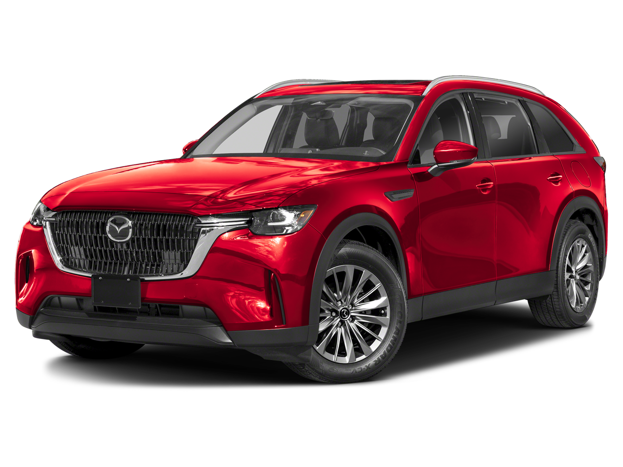 2026 Mazda Mazda CX-90 Preferred in Soul Red Crystal Metallic — front three-quarter view