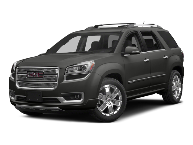 2015 GMC Acadia Denali in Iridium Metallic — front three-quarter view